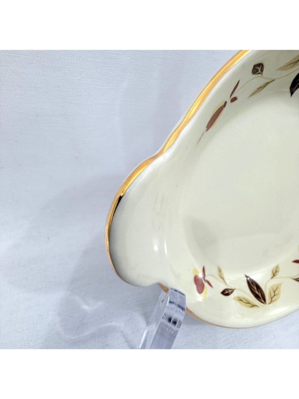 Hall NALCC Autumn Leaf 1997 Double egg cups & 2015 Shirred egg plate appears unu - Picture 10 of 16